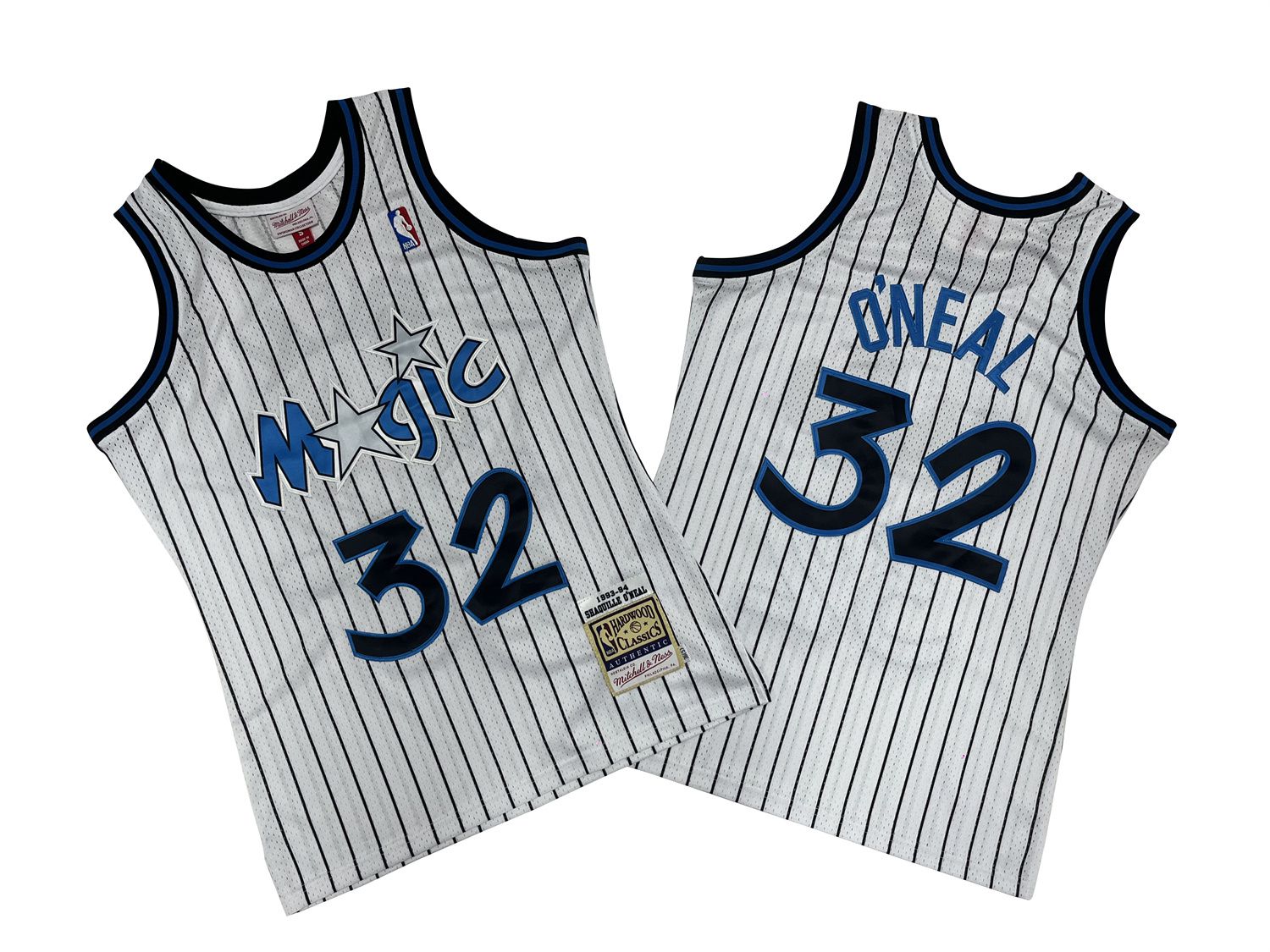 Men Orlando Magic 32 Oneal White Throwback NBA Jersey